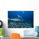 Large Bull Shark Bistro Back Right Wall Decal