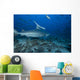 Large Bull Shark Bistro Back Right Wall Decal