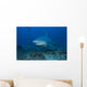 Large Bull Shark Bistro Profile Wall Decal