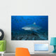 Large Bull Shark Bistro Left Profile Wall Decal