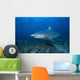 Large Bull Shark Bistro Left Profile Wall Decal
