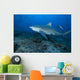 Large Bull Shark Bistro Left Wall Decal