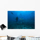 Scuba Diver and Silvertip Wall Decal