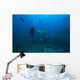 Scuba Diver and Silvertip Wall Decal