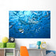 Large Bull Shark Bistro Underneath Wall Decal