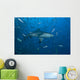 Large Bull Shark Bistro Up Wall Decal