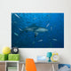 Large Bull Shark Bistro Up Wall Decal
