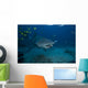 Large Bull Shark Bistro Open Mouth Wall Decal