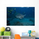 Large Bull Shark Bistro Open Mouth Wall Decal