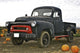 Black Truck Pumpkin Patch Wall Decal Design 1