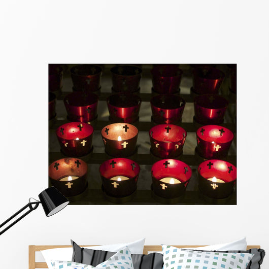 Church Candles Wall Decal Design 2