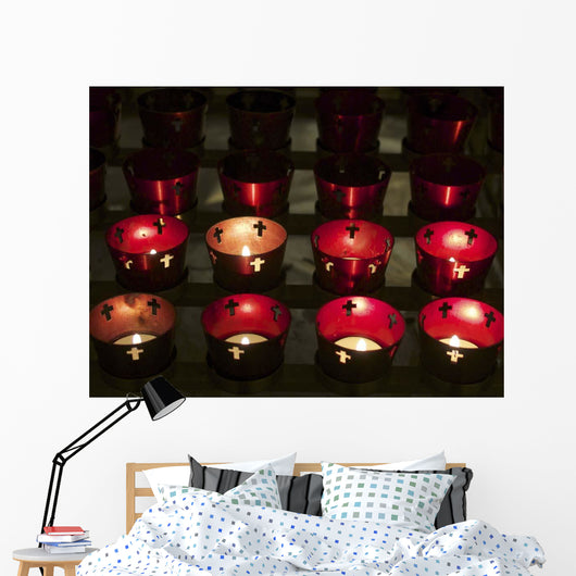 Church Candles Wall Decal Design 2