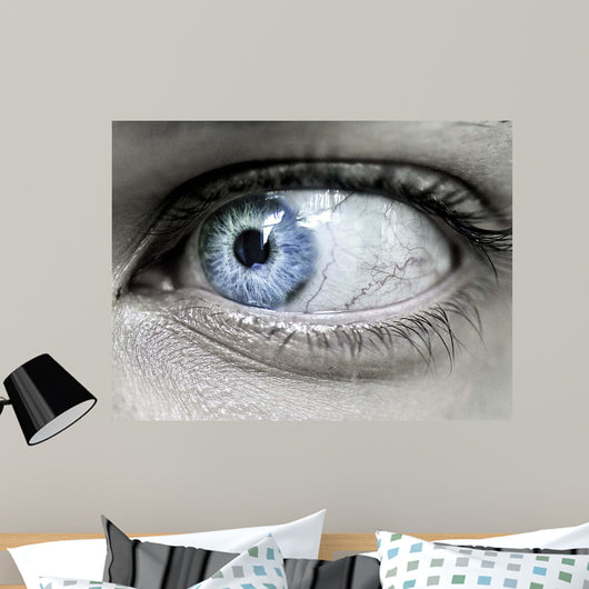 Mono Blue Eye Wall Decal