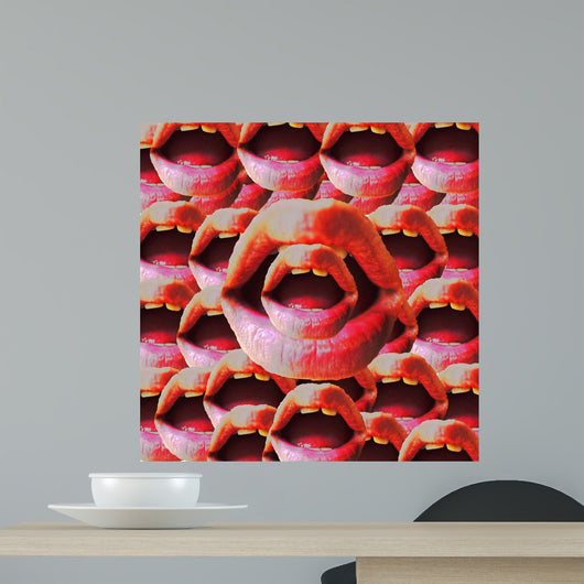 Open Mouths Wall Decal