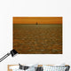Orange Winter Sunset Wall Decal