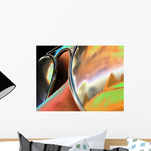 Pyramids Sunglasses Wall Decal