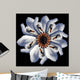 Swan Flower Black Wall Decal