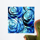 Blue Roses Square Wall Decal