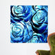 Blue Roses Square Wall Decal