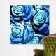 Blue Roses Square Wall Decal