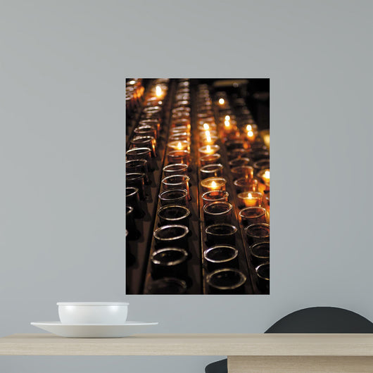 Church Candles Wall Decal Design 1