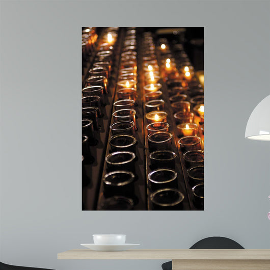 Church Candles Wall Decal Design 1