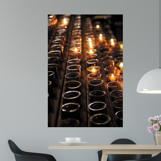 Church Candles Wall Decal Design 1