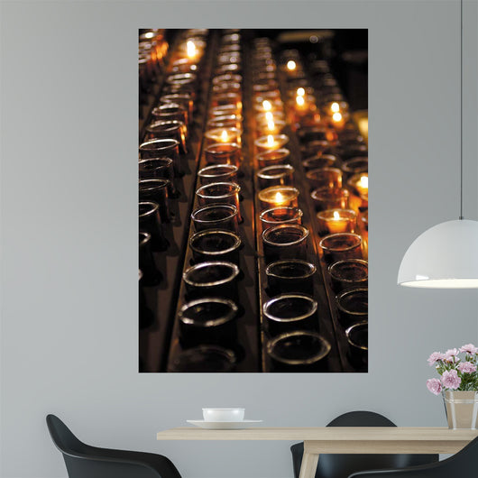 Church Candles Wall Decal Design 1