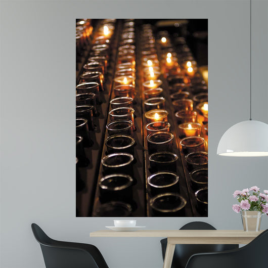 Church Candles Wall Decal Design 1