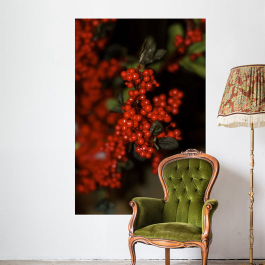 Festive Red Berries Wall Decal