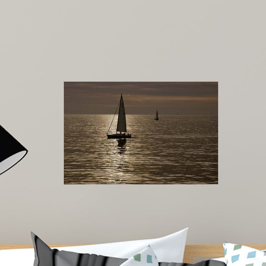 Sailboats Copper Wall Decal
