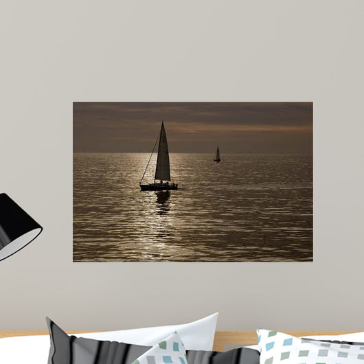 Sailboats Copper Wall Decal