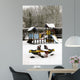 Snow Covered Playground Wall Decal