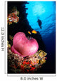 Diver and Magnificent Anemone Wall Decal Design 2