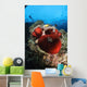 Diver and Magnificent Anemone Wall Decal Design 1