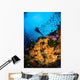 Diver and Soft Coral Wall Decal Design 2