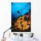 Diver and Soft Coral Wall Decal Design 2