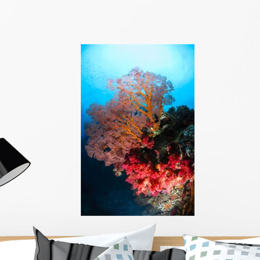 Soft Coral and Sea Wall Decal Design 2