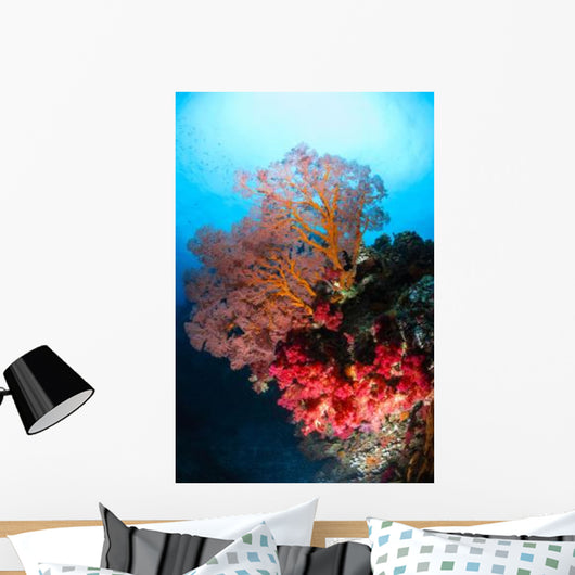 Soft Coral and Sea Wall Decal Design 2