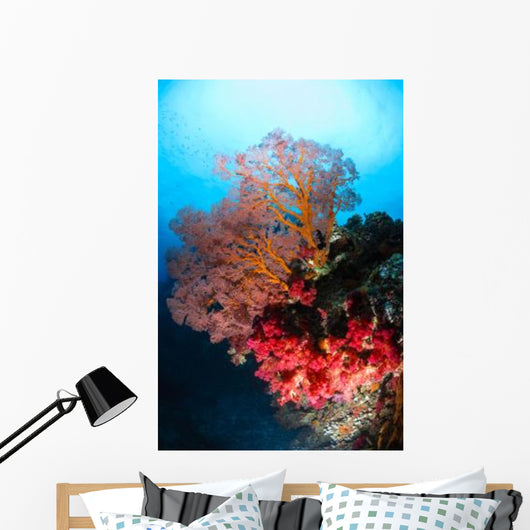Soft Coral and Sea Wall Decal Design 2