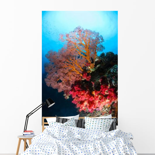 Soft Coral and Sea Wall Decal Design 2