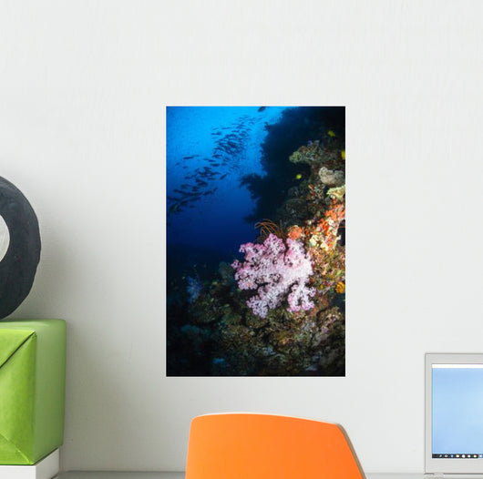 Soft Coral Seascape Fiji Wall Decal Design 4