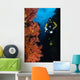 Diver and Sea Fans Wall Decal