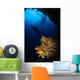 Diver and Soft Coral Wall Decal Design 1