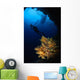 Diver and Soft Coral Wall Decal Design 1