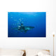 Male Great White Shark Wall Decal Design 9