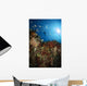 Diver over Reef Seascape Wall Decal