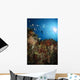 Diver over Reef Seascape Wall Decal