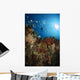 Diver over Reef Seascape Wall Decal