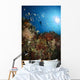 Diver over Reef Seascape Wall Decal